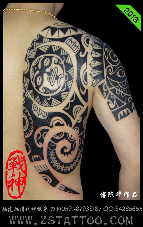 玛雅图腾纹身  福建福州战神纹身作品-福州纹身|福州战神纹身店